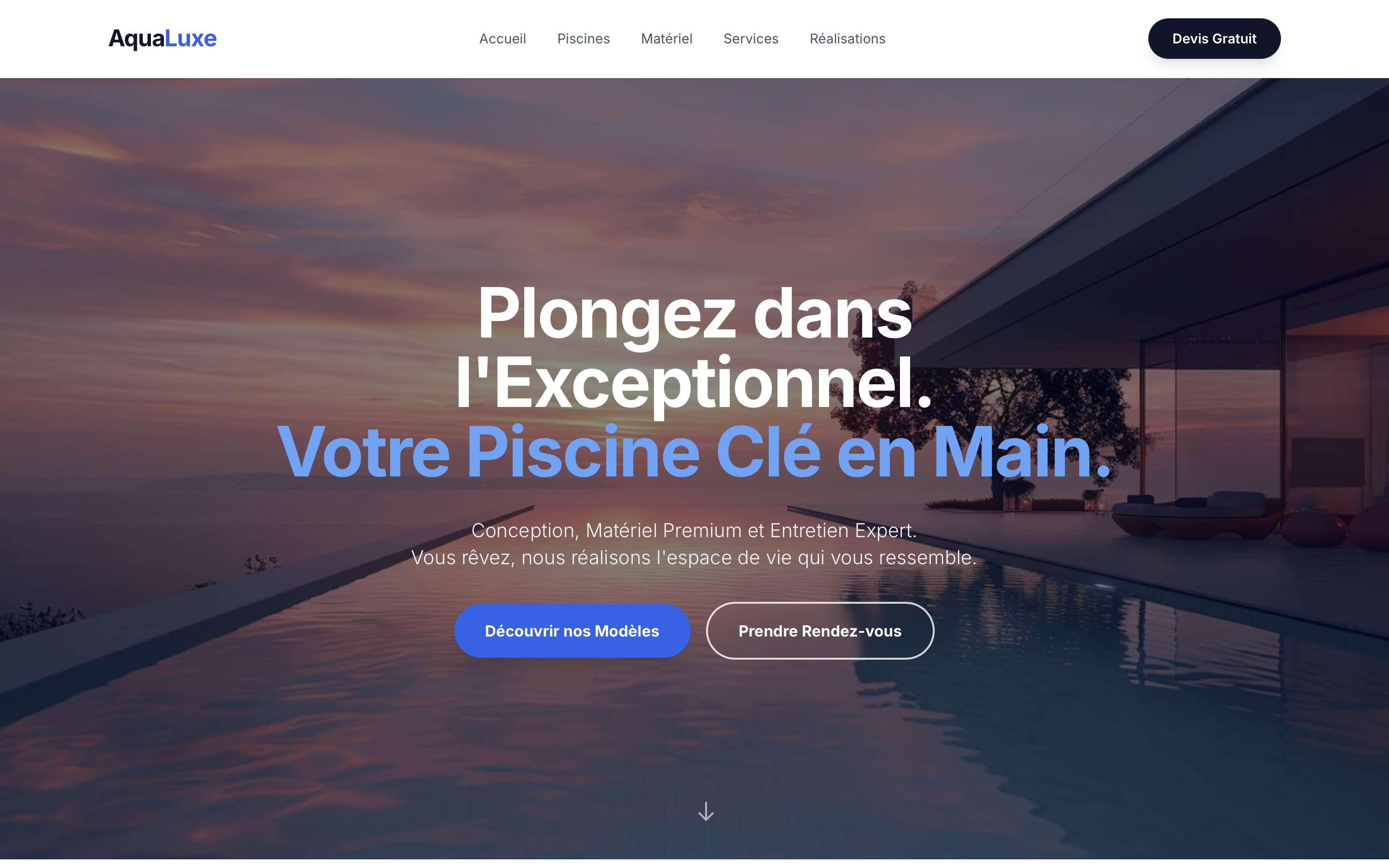 AquaLuxe - Conception et Entretien de Piscines
