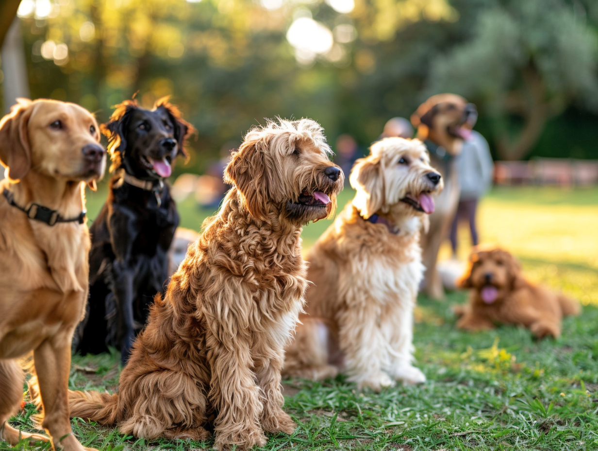 Cours collectif d'éducation canine