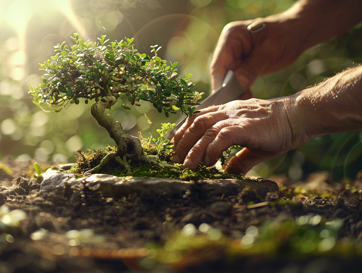 Paysagiste au travail