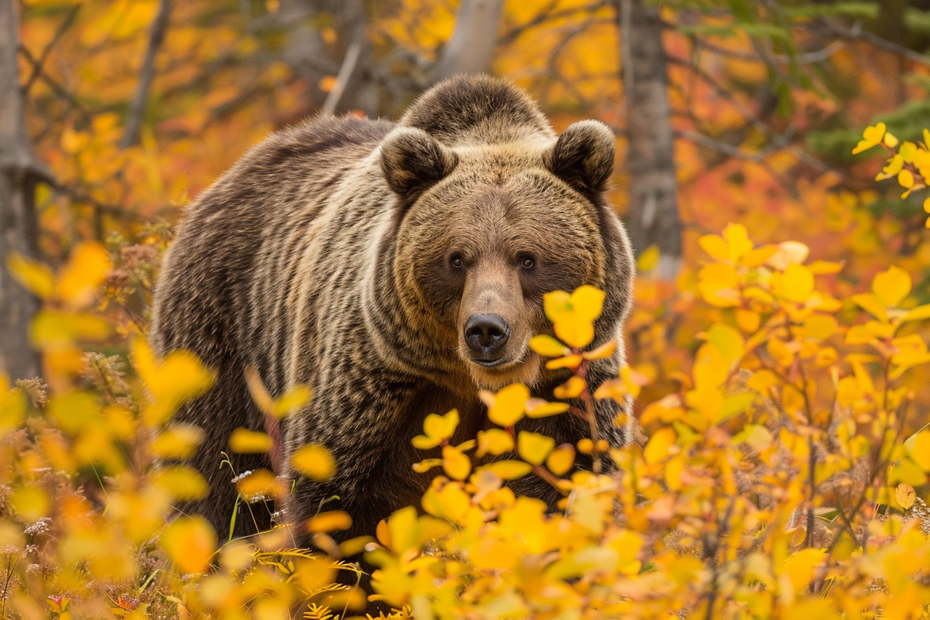Grizzly en automne